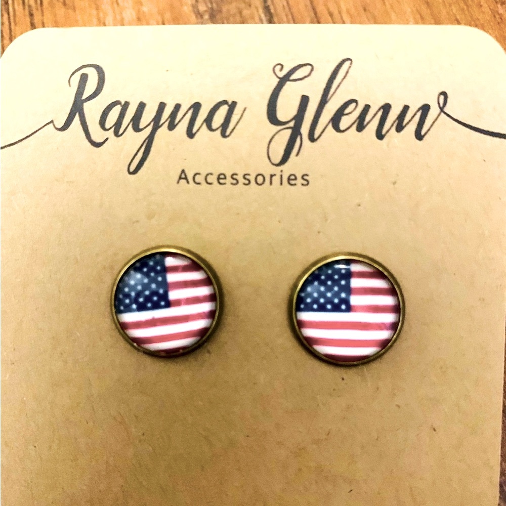 American Flag Studs